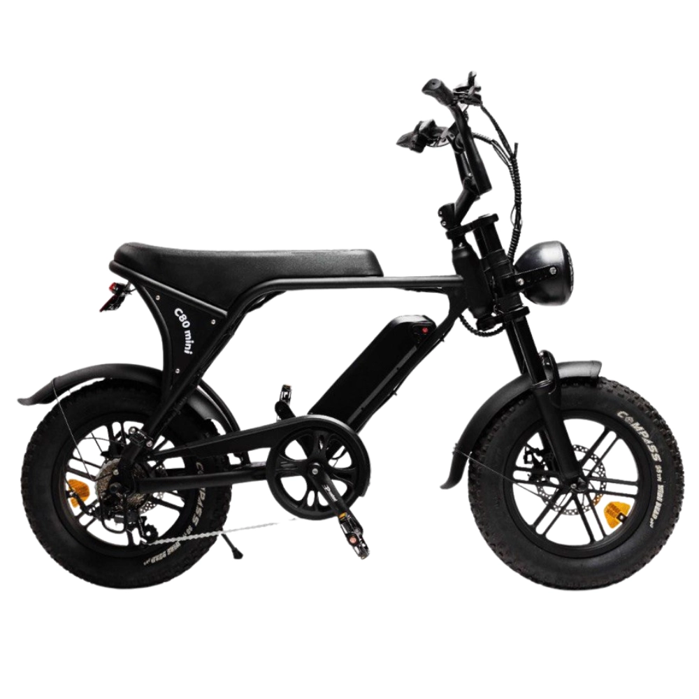 C80 Mini fatbike zwart 250W