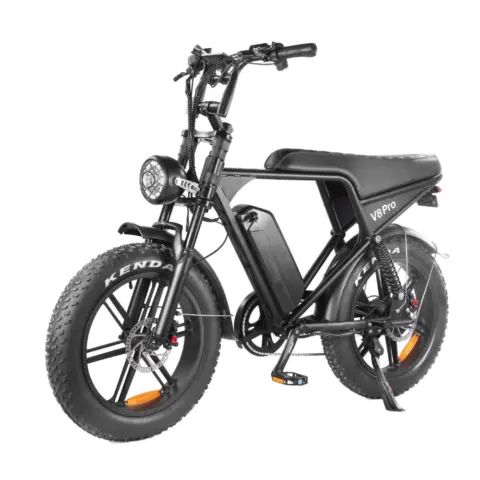 OUXI C80 Pro elektrische fatbike zwart zijaanzicht